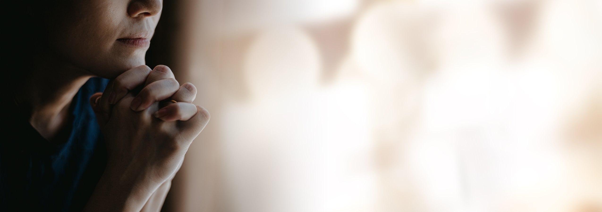 Close up of Woman Hands Praying